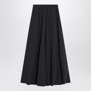 Balenciaga Black washed cotton maxi skirt - Img 2