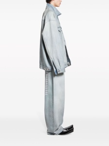 Balenciaga Denim jacket with flap pockets and drop shoulder - Img 4