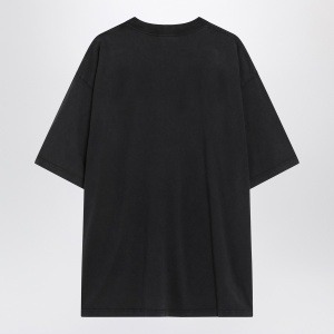 Balenciaga Faded black BB Icon Stencil Medium Fit T-shirt - Img 2