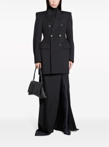 Balenciaga Hourglass Virgin Wool Double-breasted Blazer - Img 2
