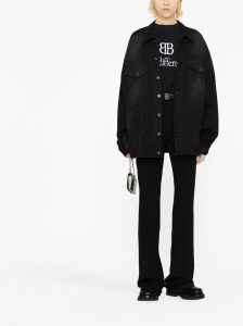 Balenciaga pinstripe straight-leg trousers - Img 2