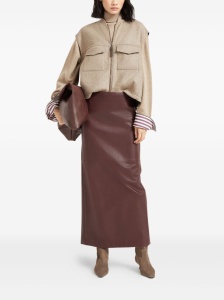 Brunello Cucinelli Cashmere Turtleneck Sweater with Shiny Shirt Details - Img 3