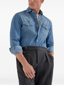 Brunello Cucinelli Cotton jersey crew neck T-shirt with logo - Img 4
