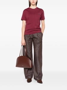 Brunello Cucinelli Cotton jersey T-shirt with shiny tab - Img 3