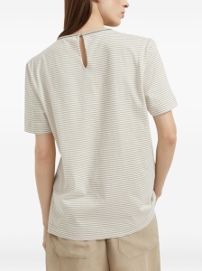 Brunello Cucinelli Cotton Stripe T-Shirt - Img 2