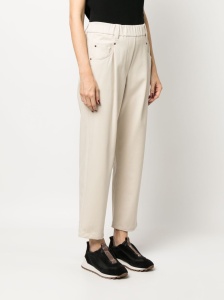 Brunello Cucinelli Elasticated straight-leg trousers - Img 4