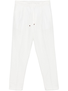 Brunello Cucinelli linen blend drawstring trousers