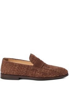 Brunello Cucinelli Penny Loafer in woven suede