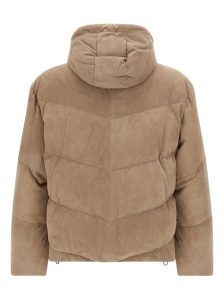 Brunello Cucinelli Quilted suede down jacket - Img 3