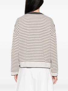 Brunello Cucinelli Striped crew-neck sweater - Img 2