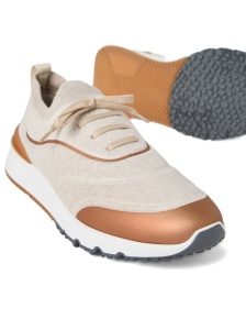 Brunello Cucinelli Techno cotton knit runners - Img 3