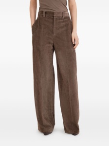 Brunello Cucinelli Wide leg cotton trousers - Img 4
