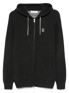 Brunello Cucinelli Zip-up hooded cardigan