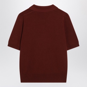 Burberry Bordeaux wool polo shirt - Img 2