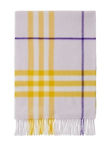 Burberry checked fringed-edge cashmere scarf - Img 2