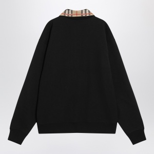 Burberry Half-zip sweatshirt black in cotton - Img 2
