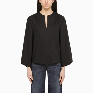 By Malene Birger Wide black blouse