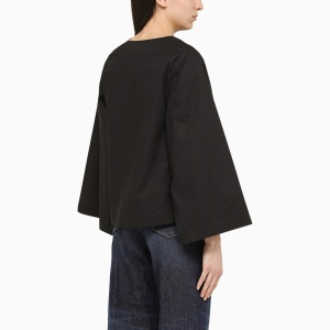 By Malene Birger Wide black blouse - Img 2