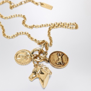 Chloé Charm necklace in Vintage Gold brass - Img 2
