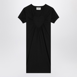 Coperni Black mini dress with heart