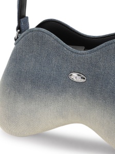 Diesel double-d denim shoulder bag - Img 3