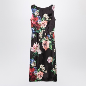Dolce & Gabbana Dolce&Gabbana Black dress with floral print - Img 2