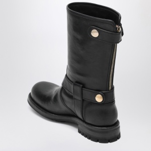 Dolce & Gabbana Dolce&Gabbana Black leather boot with buckles - Img 2