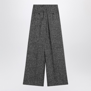 Dolce & Gabbana Dolce&Gabbana Wide dark grey striped trousers - Img 2