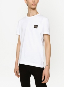 Dolce & Gabbana logo-tag Cotton T-shirt - Img 2