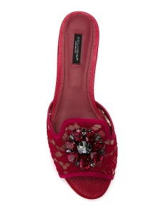 Dolce & Gabbana Rainbow Lace brooch-detail sandals - Img 4