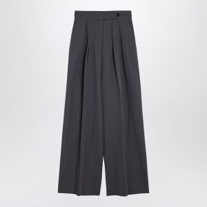 Dries Van Noten Taupe wool-blend wide trousers