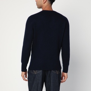 Drumohr Navy blue lambswool sweater - Img 2