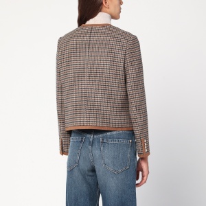 Dunst Brown checked tweed jacket - Img 2