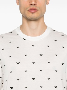Emporio Armani Allover Logo T -Shirt - Img 2