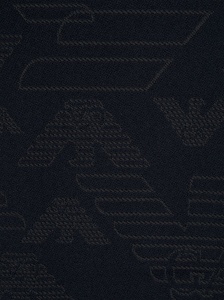 Emporio Armani Allover logo wool scarf - Img 3