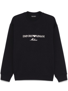 Emporio Armani ASV Double-jersey sweatshirt with logo embroidery