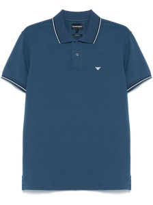 Emporio Armani embroidered logo polo shirt