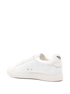 EMPORIO ARMANI EXCLUSIVE All-over eagle jacquard nylon sneakers - Img 4