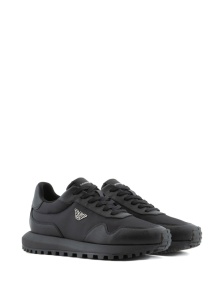 EMPORIO ARMANI EXCLUSIVE Logo-charm lace-up sneakers - Img 4
