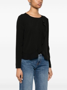 Emporio Armani fluid ruffled shirt jacket - Img 4