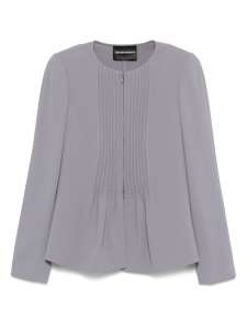 Emporio Armani Jacket in fluid woven fabric with pleats