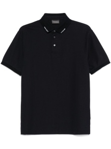 Emporio Armani Jersey polo with logo collar