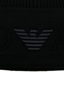 Emporio Armani Logo wool beanie - Img 2
