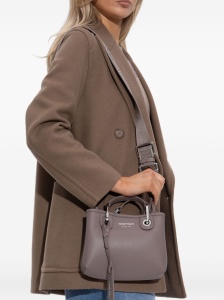 Emporio Armani Small logo-plaque top-handle tote bag - Img 4