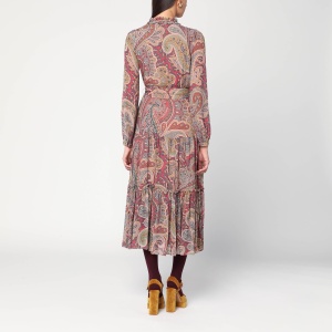 ETRO Long dress with Paisley print - Img 2