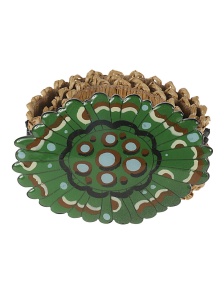 Exquisite J Striped raffia belt - Img 2