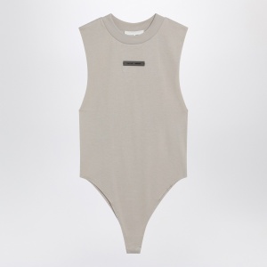 Fear of God Essentials Sleeveless greige cotton-blend bodysuit