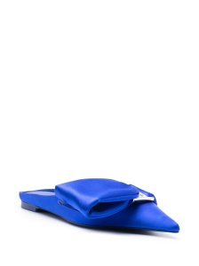 Ferragamo asymmetric-bow Satin Mules - Img 4