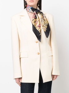 Ferragamo India-print silk scarf - Img 2