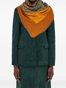 Ferragamo Madras print cashmere stole - Img 2